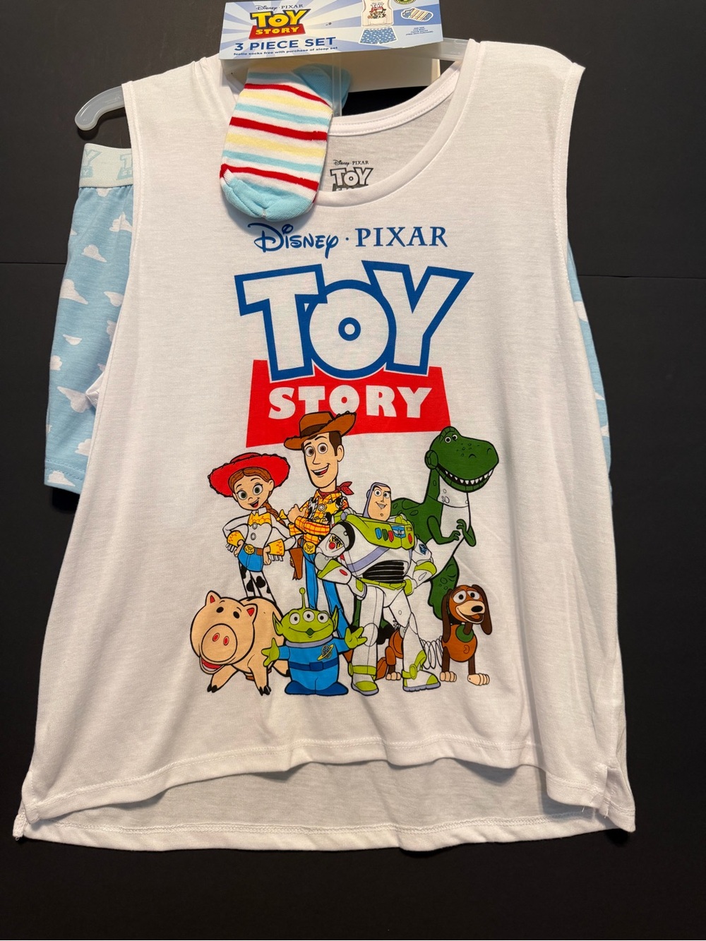 Disney Pixar Toy Story 3 Piece Pajama Set